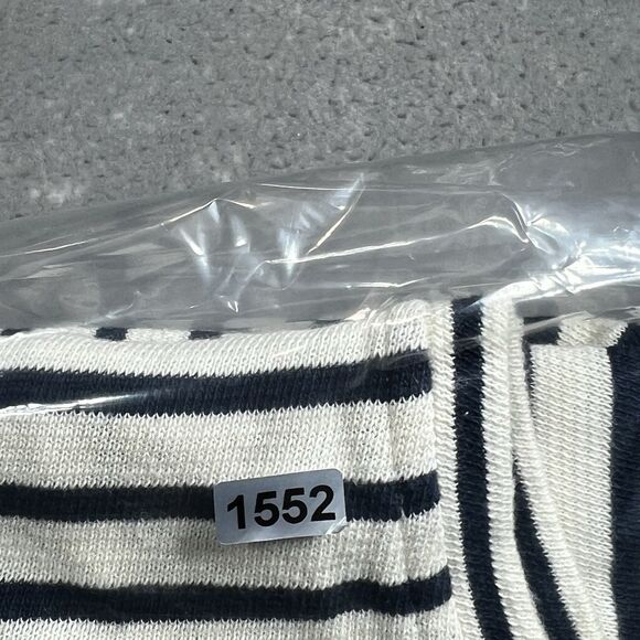 Apiece Apart Top Womens Size XS White Blue Striped Pocket Tunic 100% Cotton - Picture 12 of 13